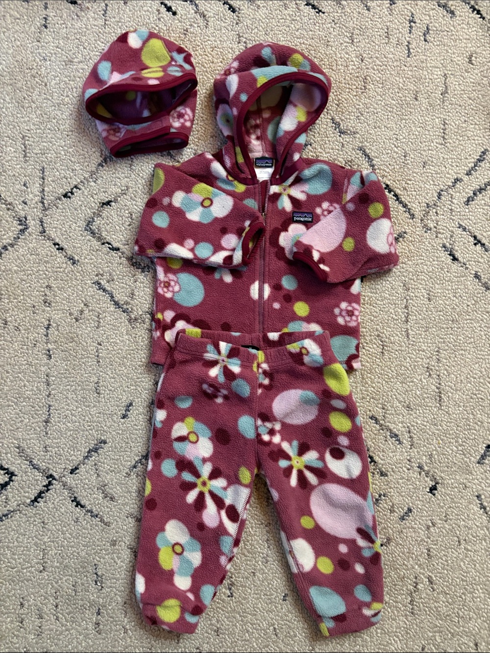 Patagonia Baby Micro D Fleece 3
Piece Set sz 18M vintage EUC
